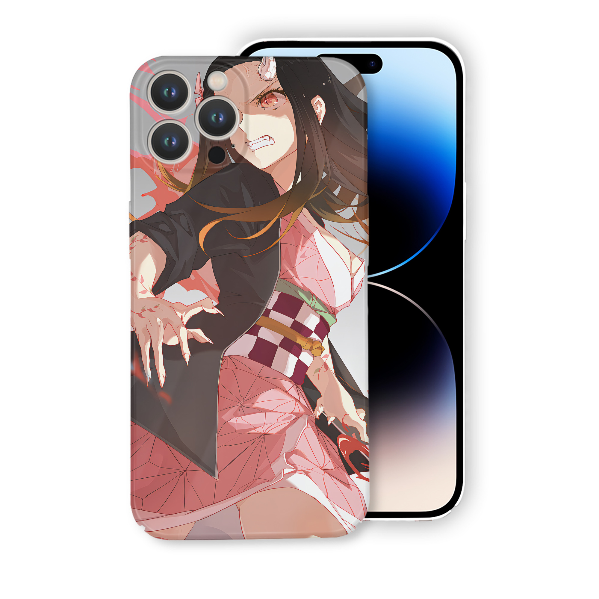 （画像用） 鬼滅の刃（きめつのやいば）竈門 禰󠄀豆子／かまど ねずこ Kamado Nezuko 【iPhone 14シリーズ対応】ハードケース